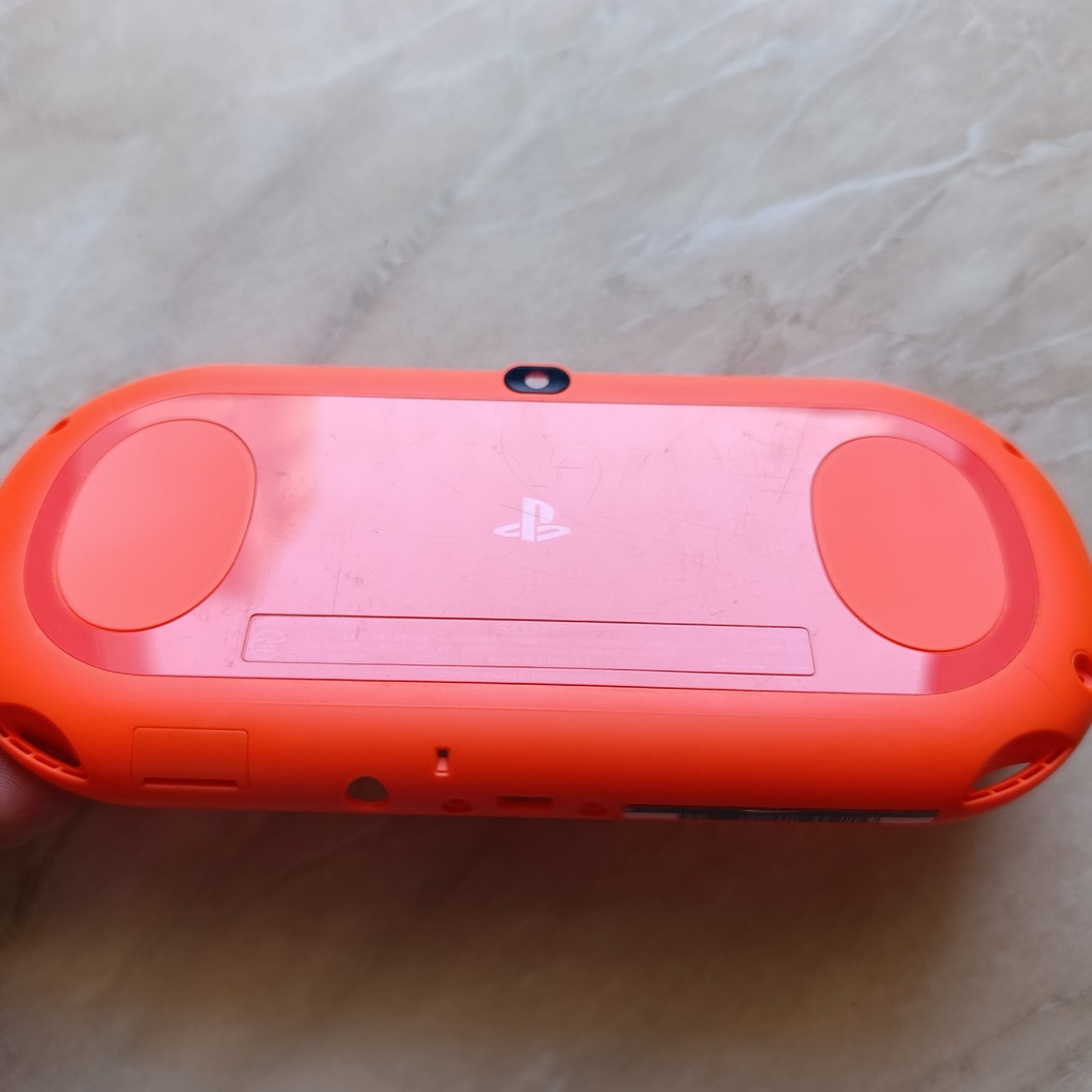 PS Vita Neon Orange PCH 2000 BackCase Only Used Good