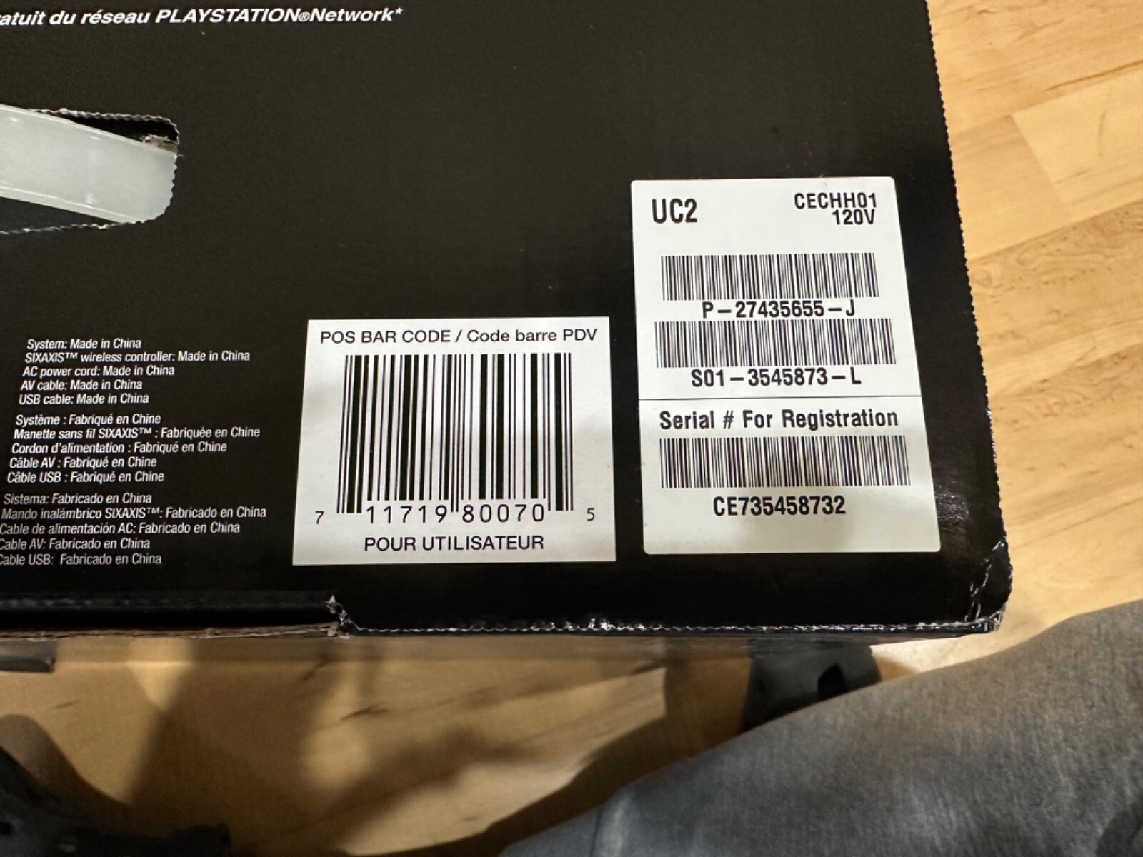 Sony PlayStation 3 Launch Edition 40GB Home Console – B