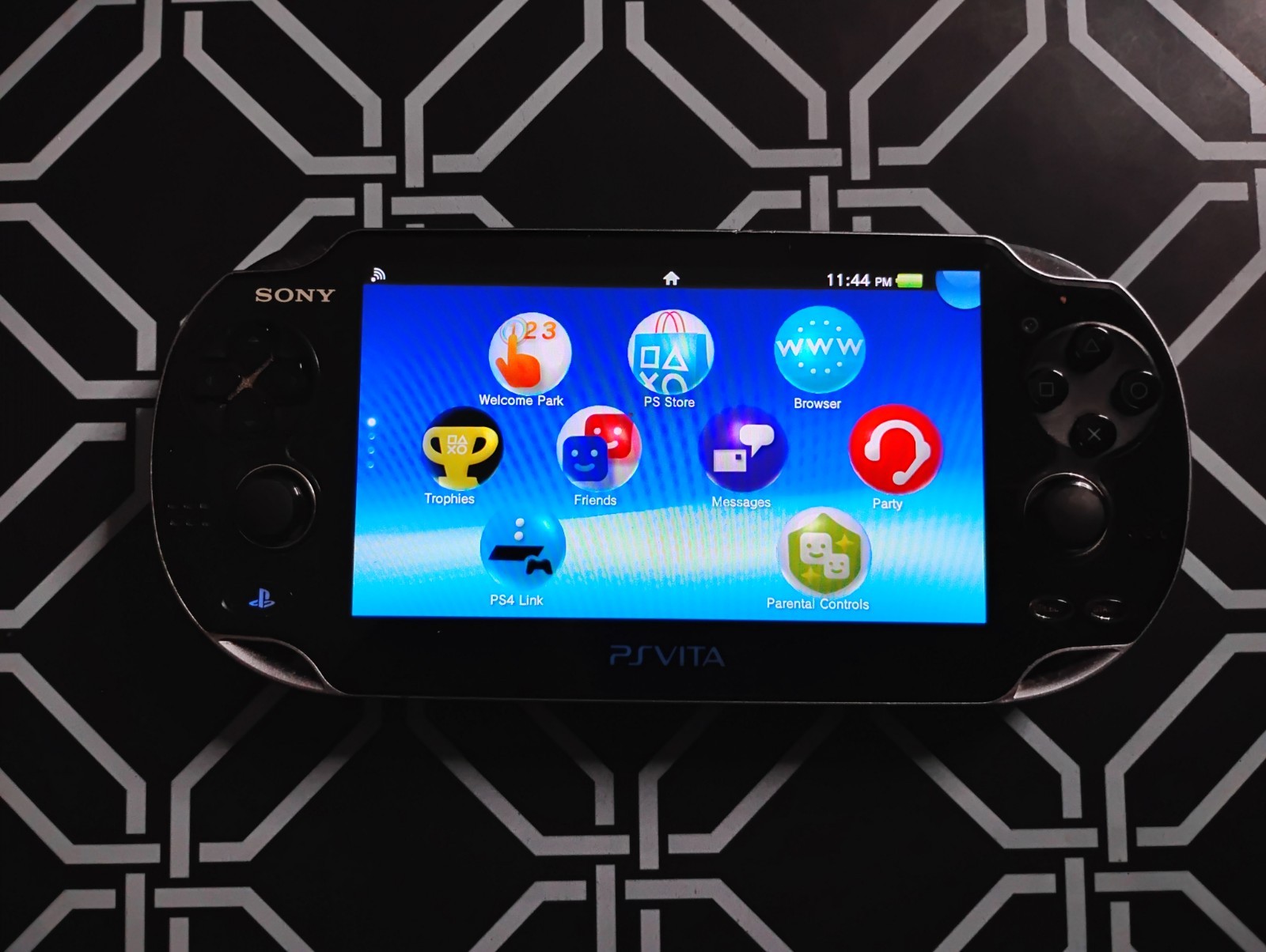 Sony PlayStation PS Vita OLED (PCH-1001) Tested And Working W/ Grip & 8GB Card