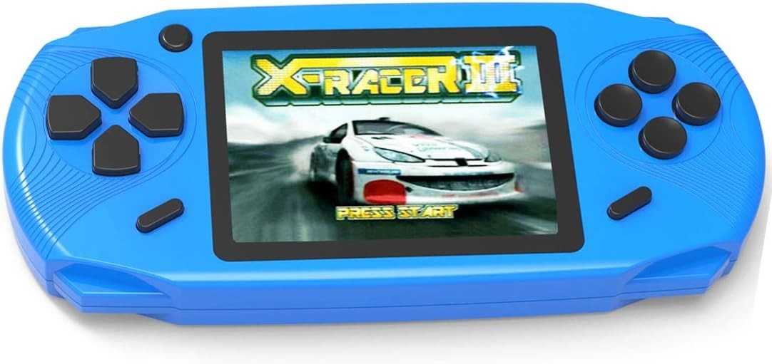 Kids 16-Bit Handheld Game Player – Ergonomic, Rechargeable & Lightweight Design