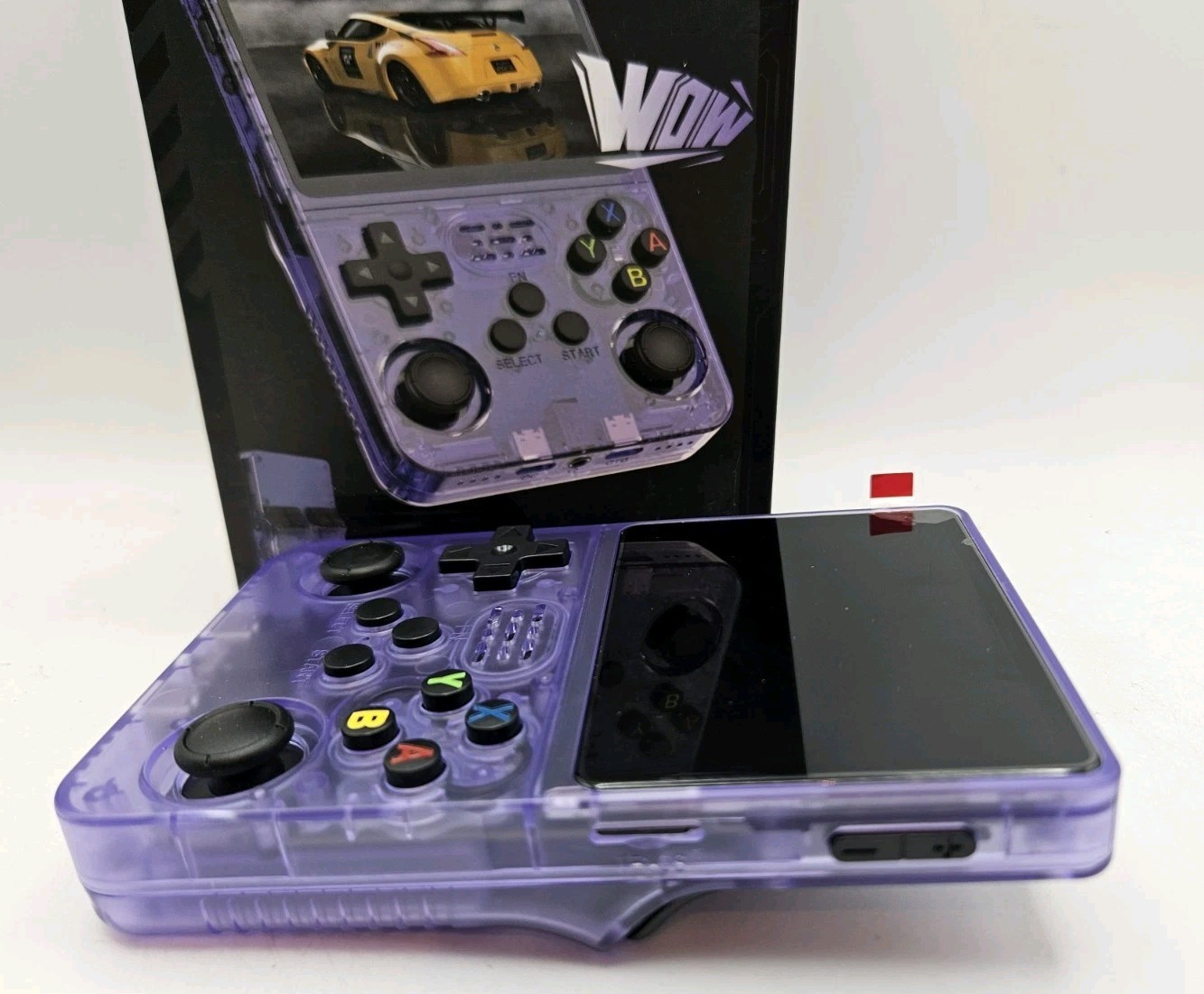 R36S Retro Handheld Console 64GB Purple WiFi Linux PSP N64 PS1 NDS GBA New