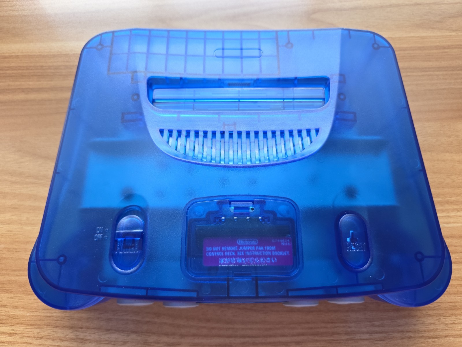 N64 Nintendo 64 clear Blue Funtastic Console Re-Shelled Region Free