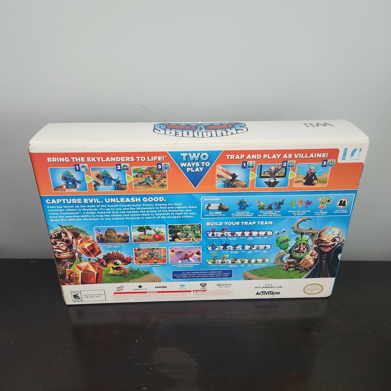 New Skylanders Trap Team Starter Pack (Wii U, 2014) Two Ways To Play Box Sealed