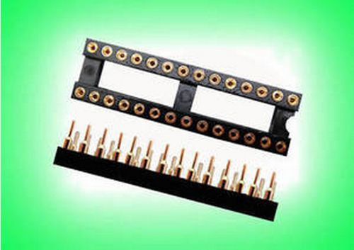 2pcs 28 PIN GOLD DIP IC SOCKET PANEL ADAPTER SWAP,G28S