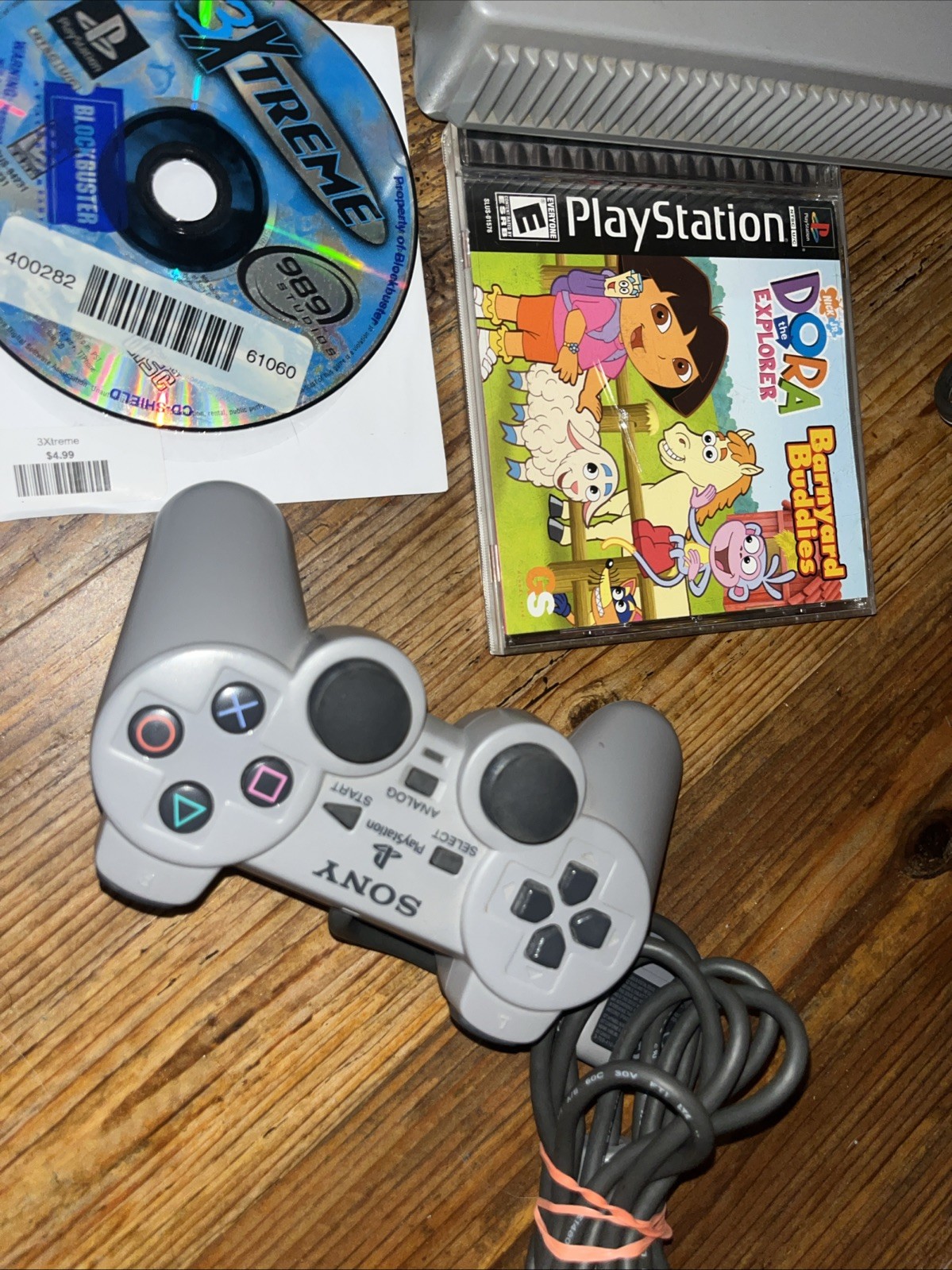 Original Sony PlayStation 1 PS1 Console SCPH-1001 Bundle Fully Tested Working