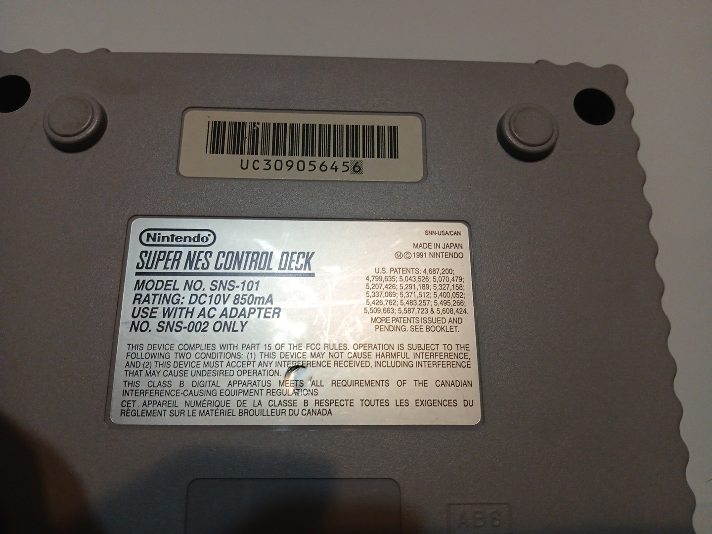 Super Nintendo Junior SNS-101 Tested And Working