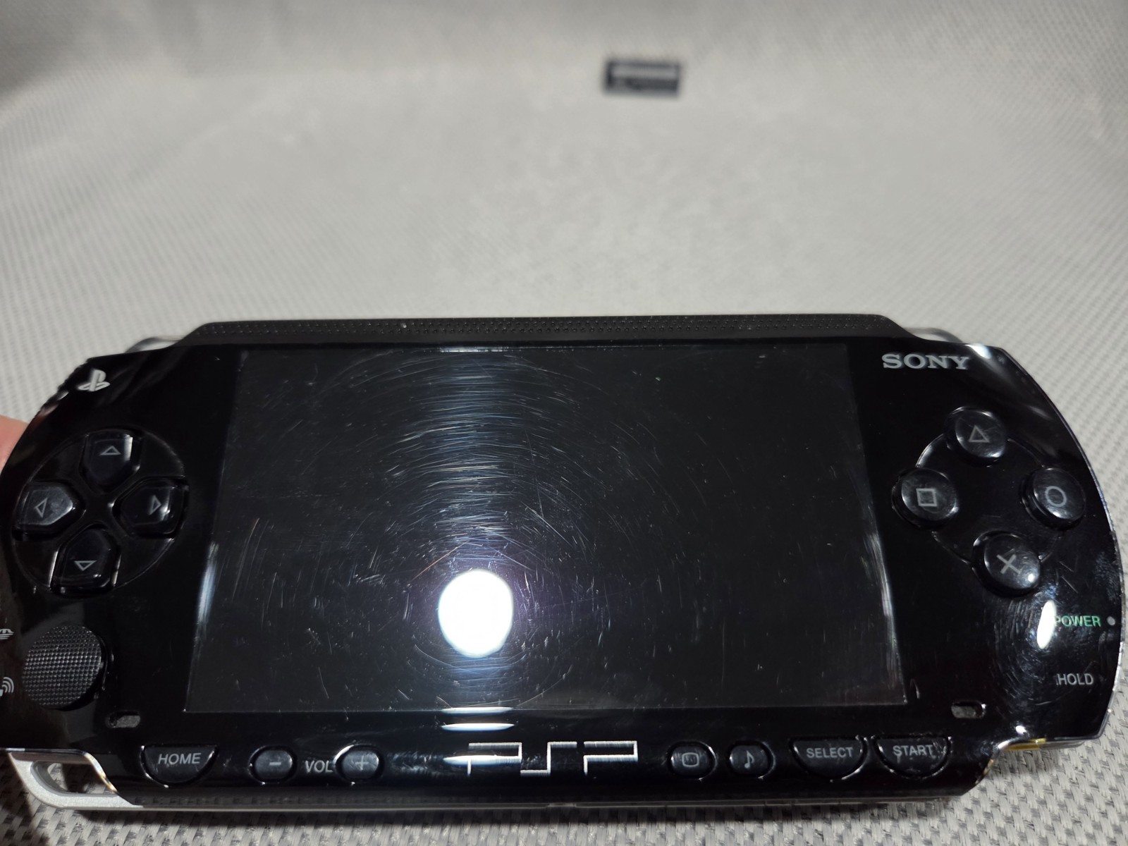 Sony PSP-1001 Black Handheld Console Wi-Fi With Charger And Memory Stick Tested