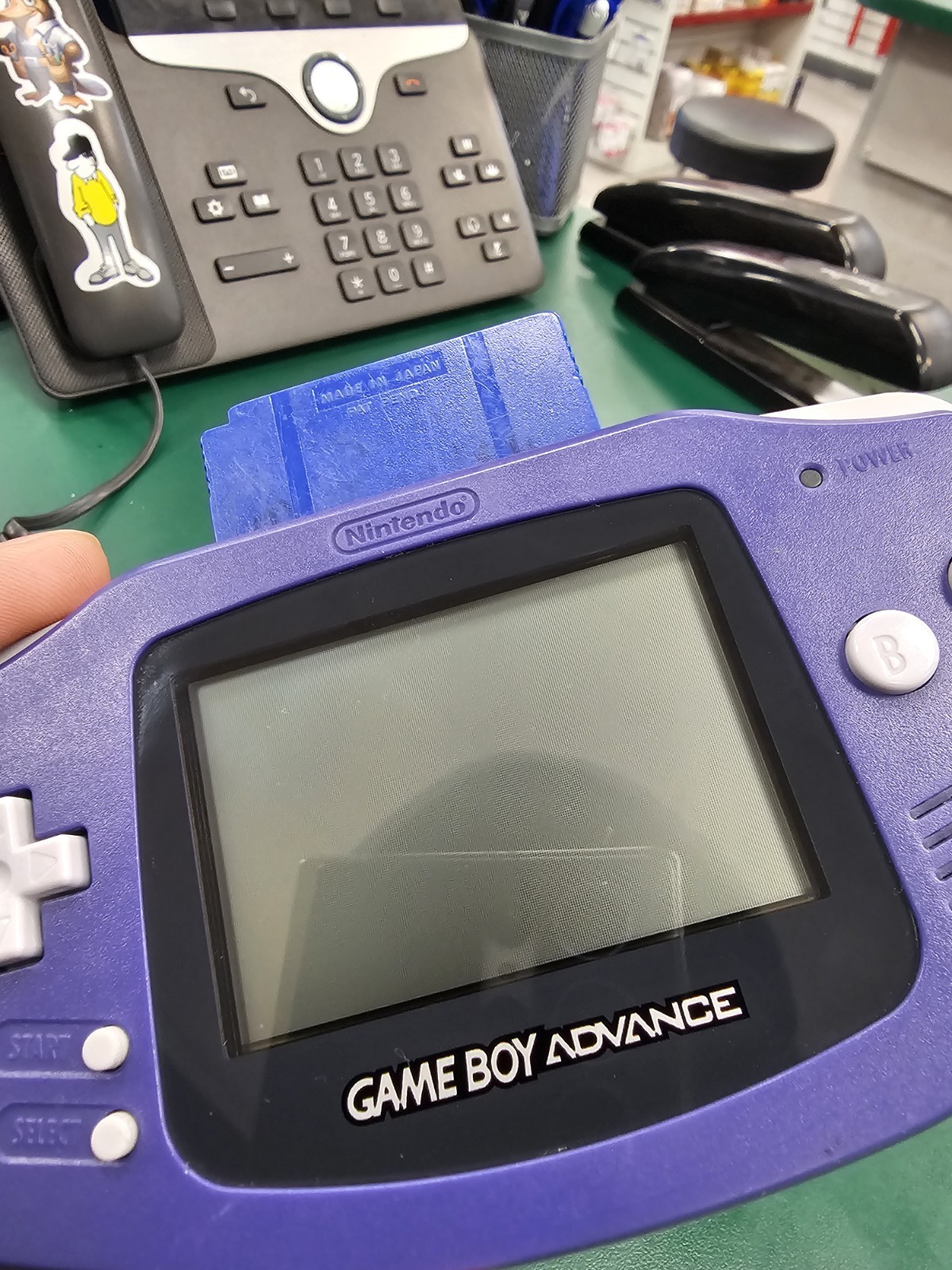 Nintendo Game Boy Advance Handheld System Indigo NEW SCREEN