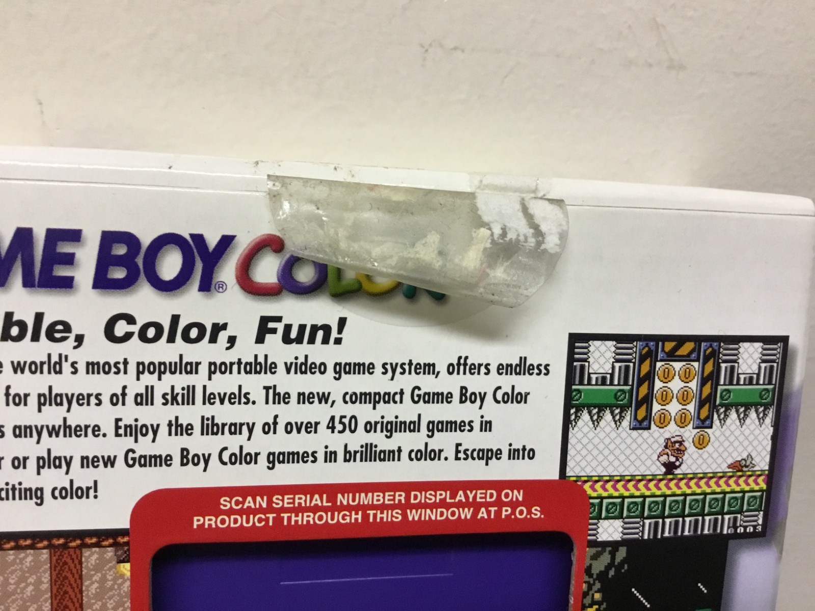 Used Nintendo Game Boy Color Hand Held Console Grape *Tested – Works* CIB