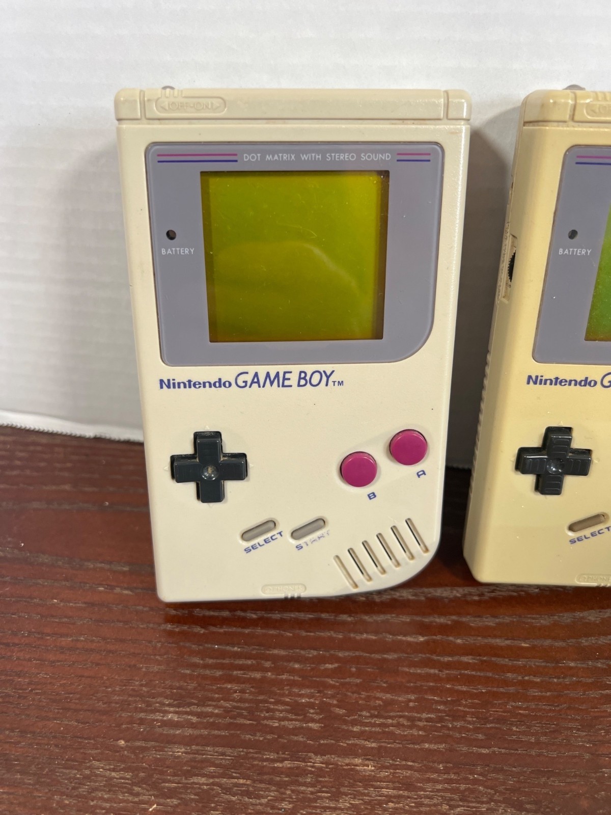 Three Nintendo Game Boy DMG-01 1989 Handheld Console Parts Only Untested Bundle