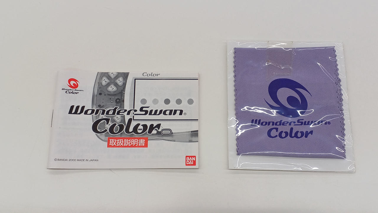 BANDAI WonderSwan Color SWJ-777C2B Crystal Silver Japan Tested Console Used