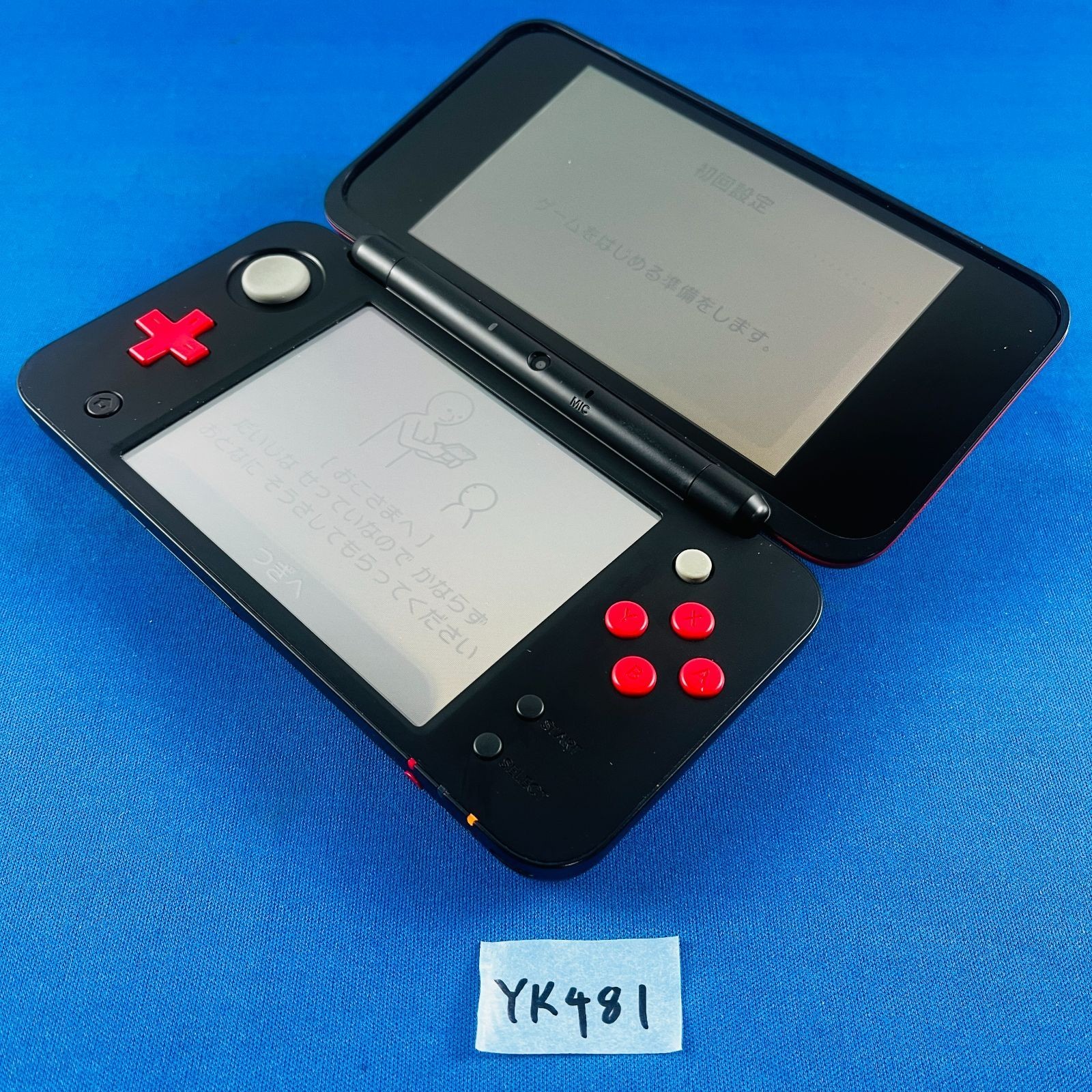 ◇YK481Nintendo 2DS LL Mario Kart 7 Pack Console Black Red Japan Tested Work