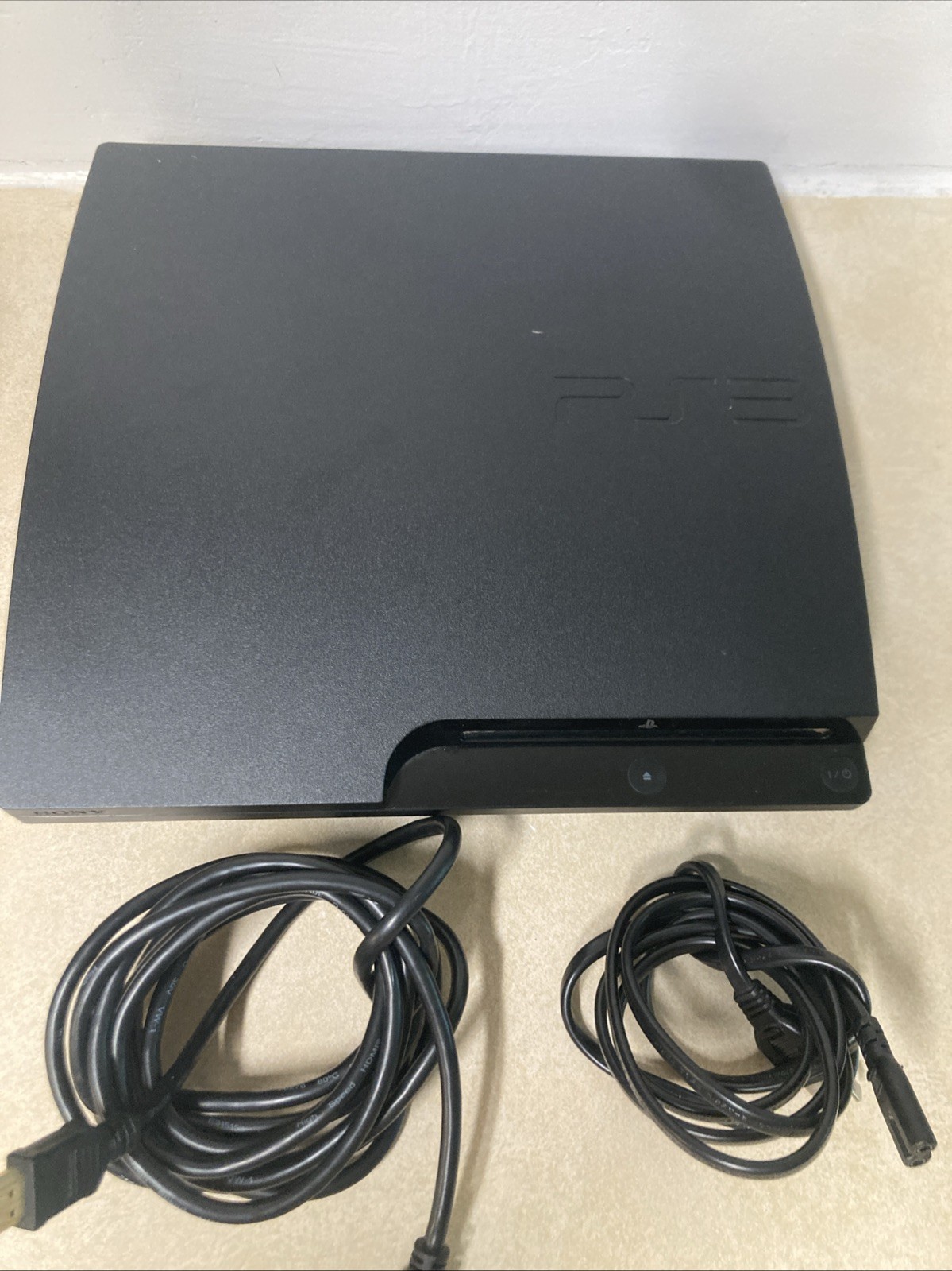 Sony PlayStation 3 PS3 Slim 150GB Console And Cords Tested & Working