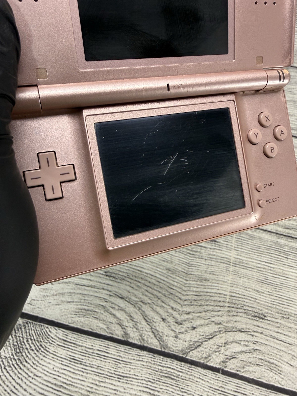 Nintendo DS Lite System Metallic Pink Best Friends Edition Paw Print UNTESTED