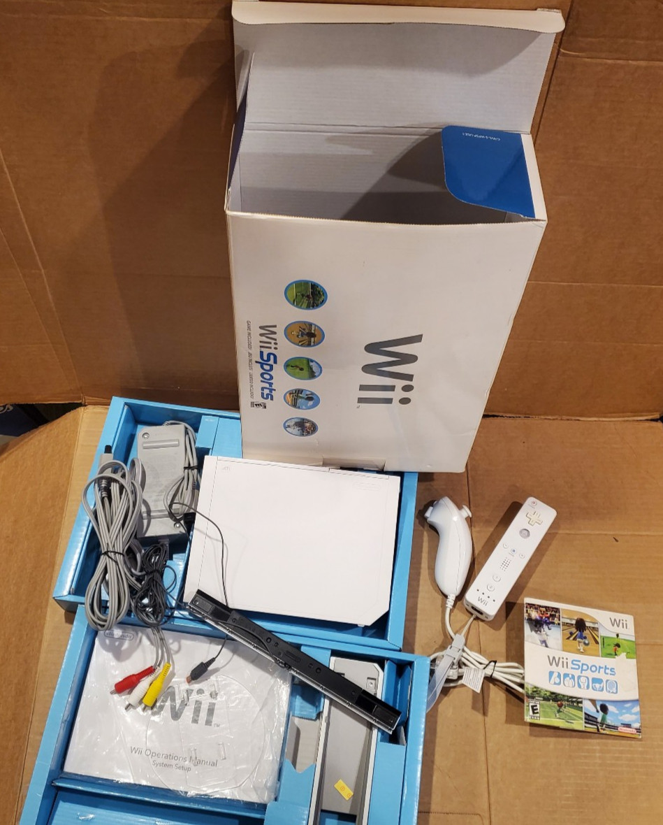 Nintendo Wii Sports Game Console Complete in Box CIB | Tested
