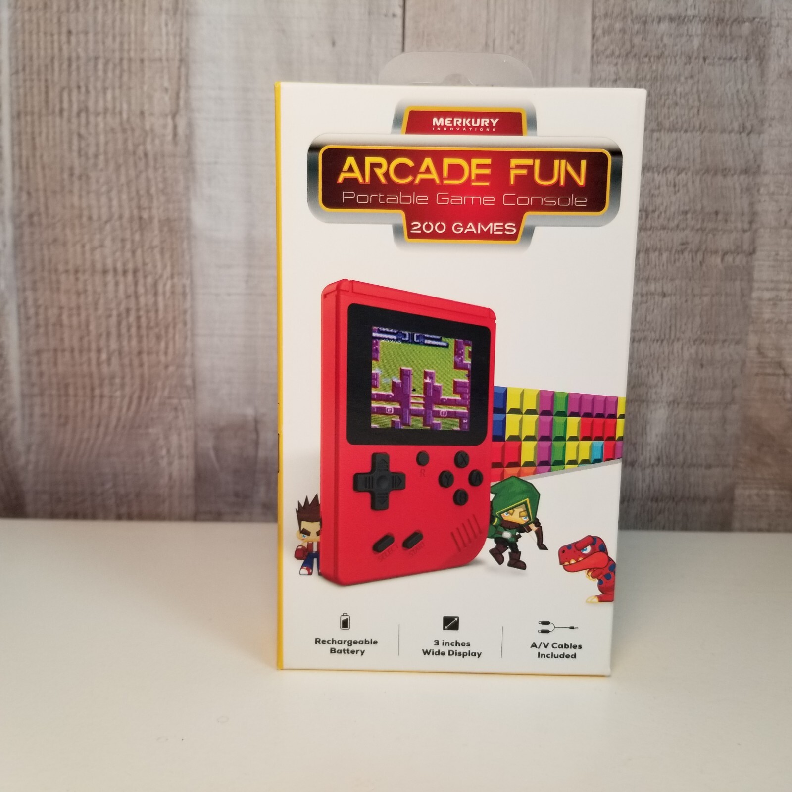 Merkury Innovations Arcade Fun Portable Gaming Console 200 Games New/Sealed