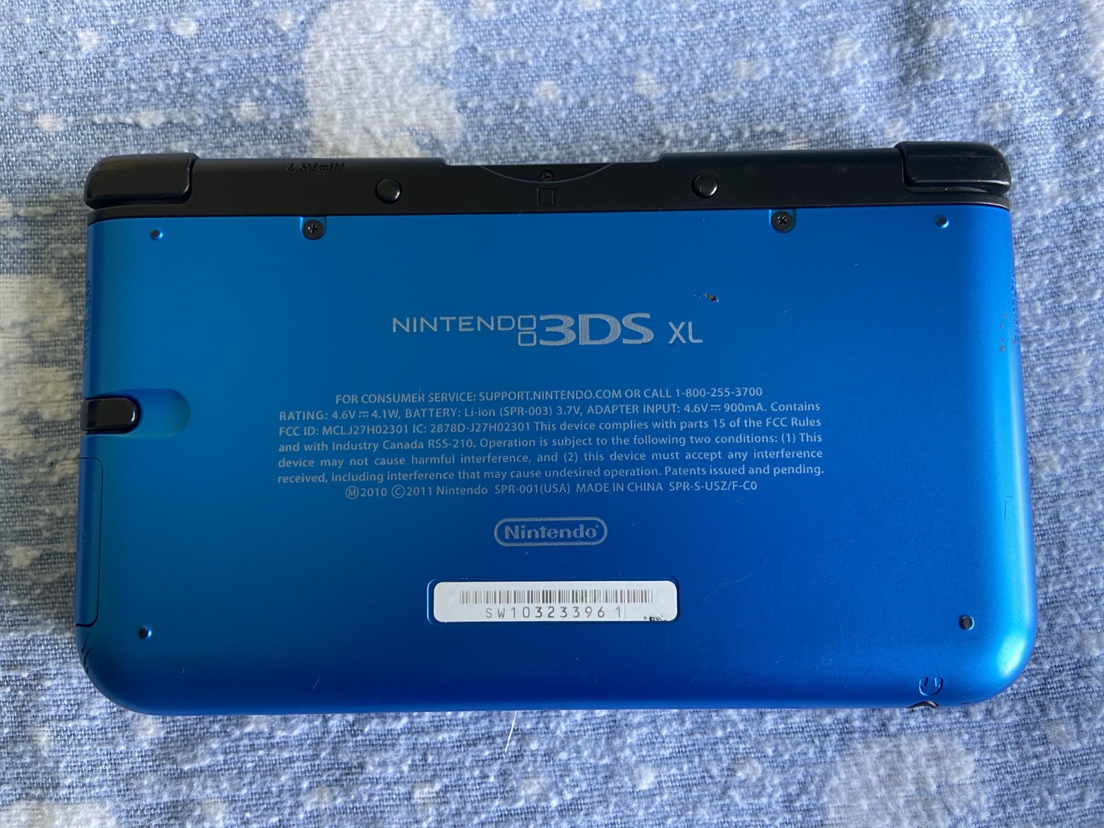 Nintendo 3DS XL BLUE – READY TO USE – Cleaned & Restored – Charger + Stylus