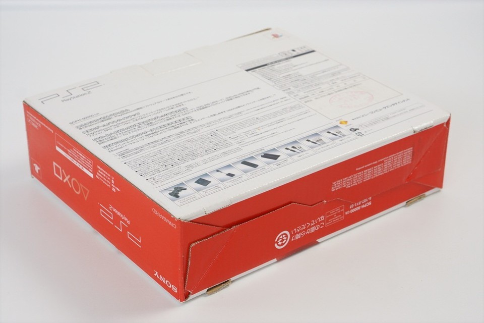 PS2 Playstation2 Slim CINNABAR RED Console System 90000 CR Only for NTSC-J 8102