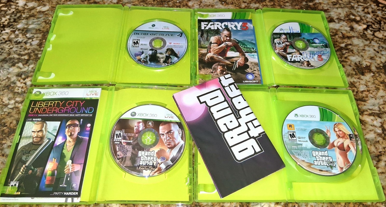 XBOX 360 ARCADE W/ 20GB HD AND 29 GAMES, 2 CONTROLLERS- EXCELLENT QUALITY