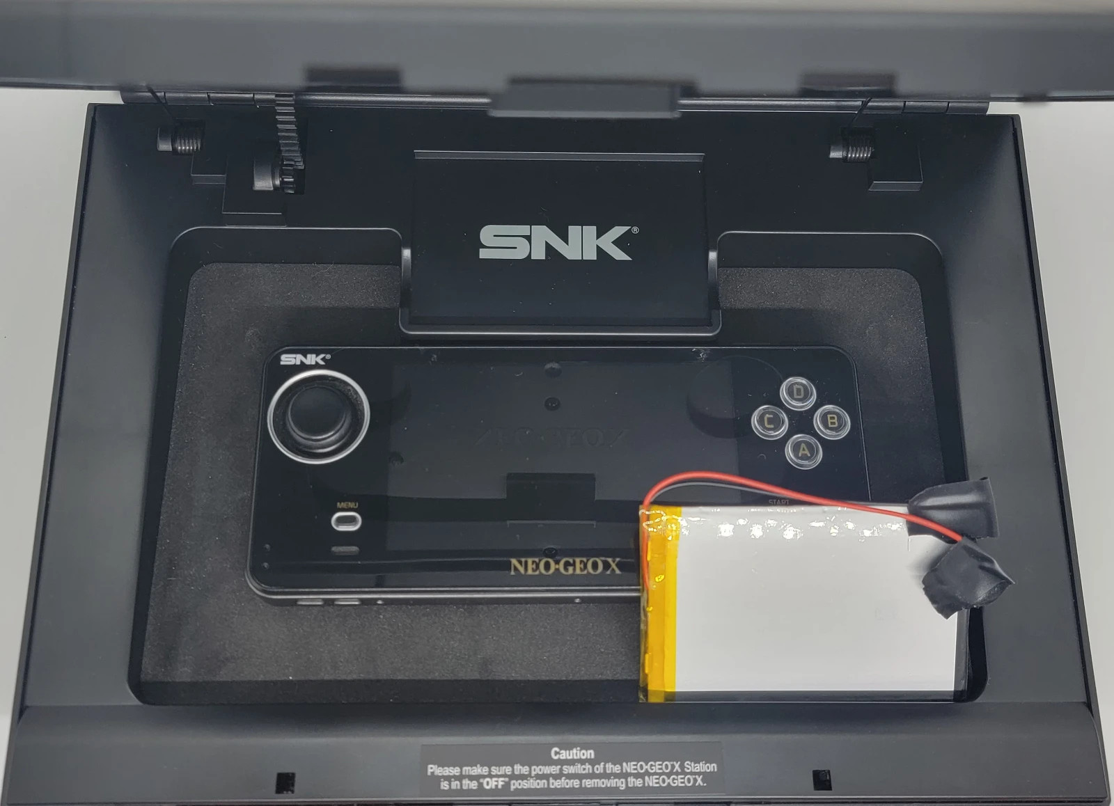 SNK Playmore Neo Geo X Gold Limited Edition Black Console Battery