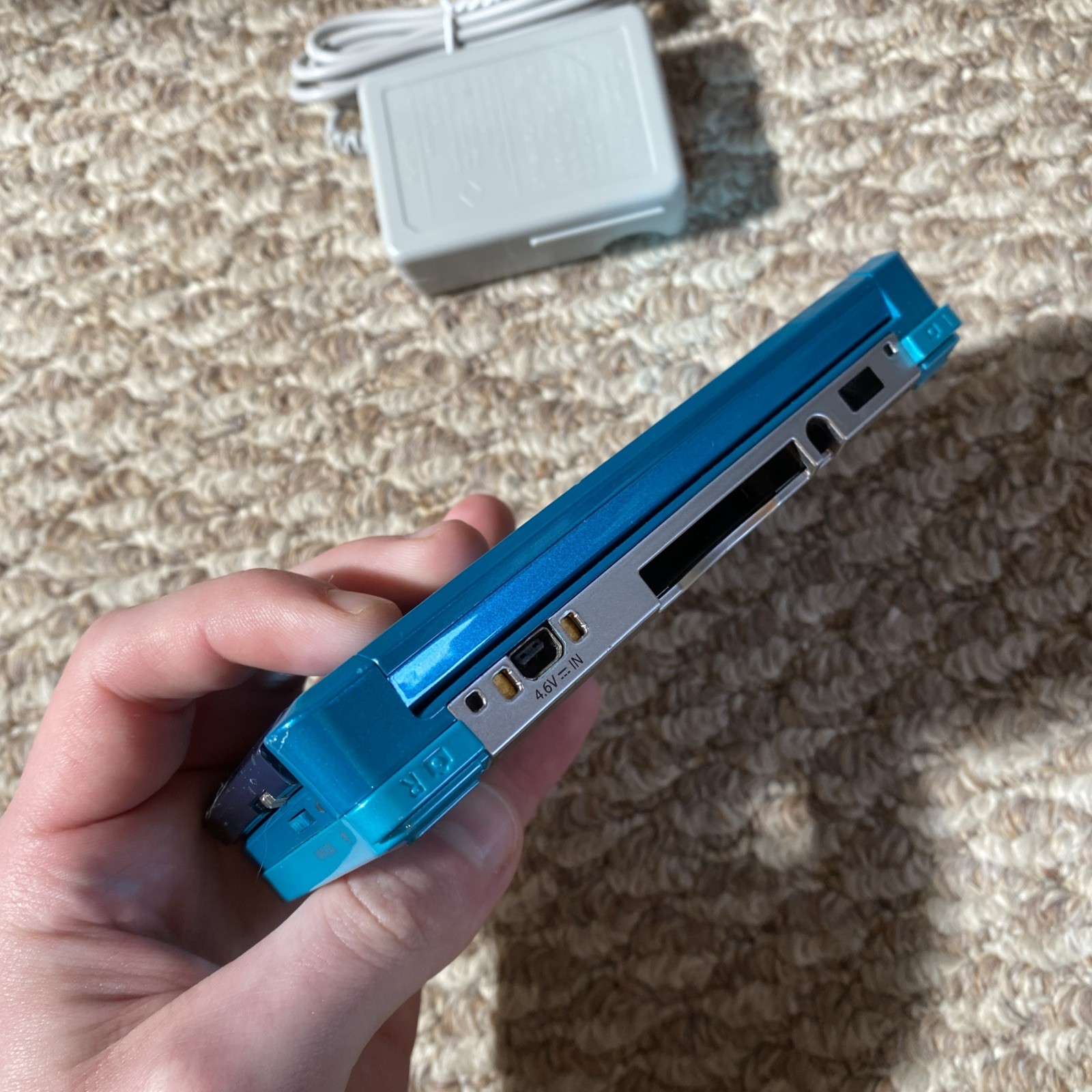 Nintendo 3DS Aqua Blue Handheld Handheld Console System CTR-001 Tested USA