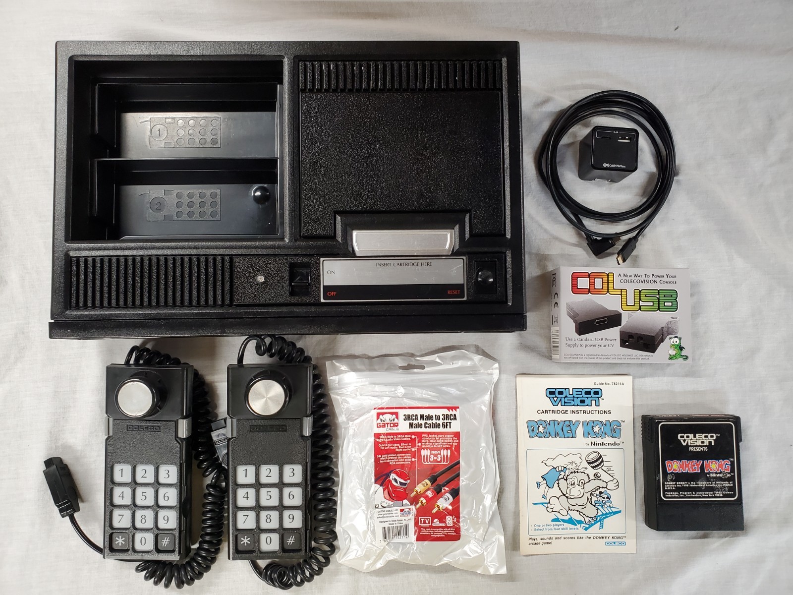 ColecoVision Fully Modernized AV Composite Mod, ReCapped, Fast Boot, READ DESC.