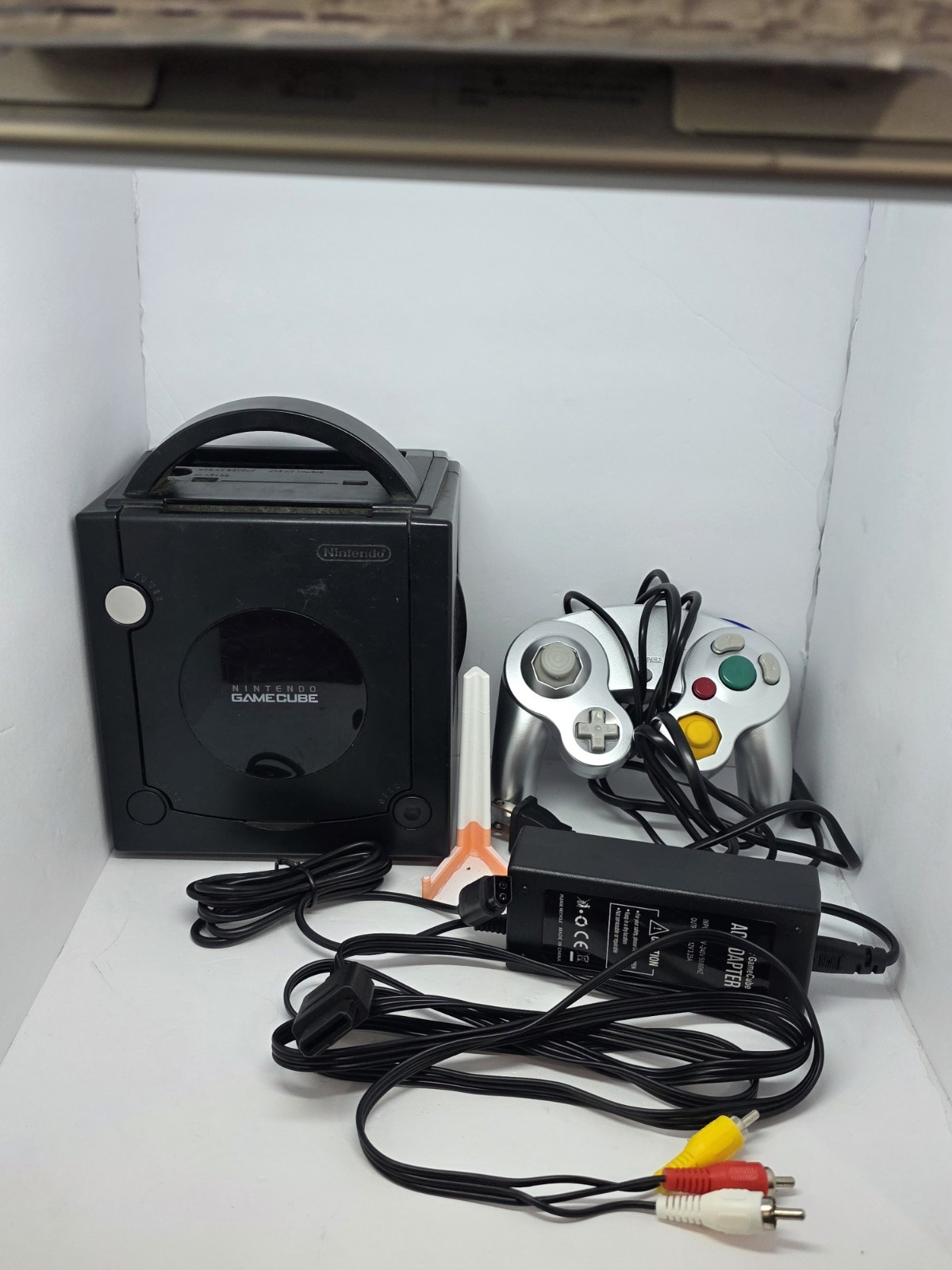 Nintendo Black GameCube Console Set DOL-001 Tested
