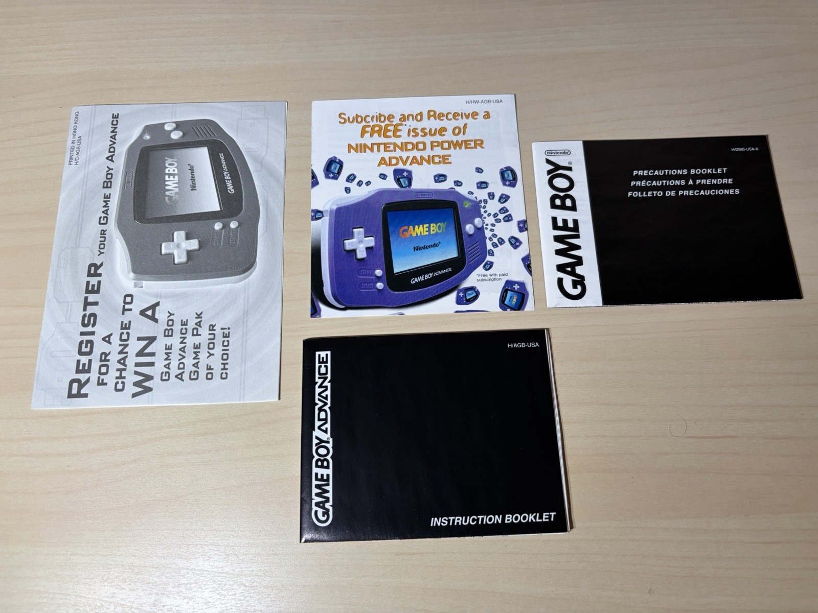 Nintendo GameBoy Advance GBA Pink – 100% Complete Batteries – MINT – Open Box