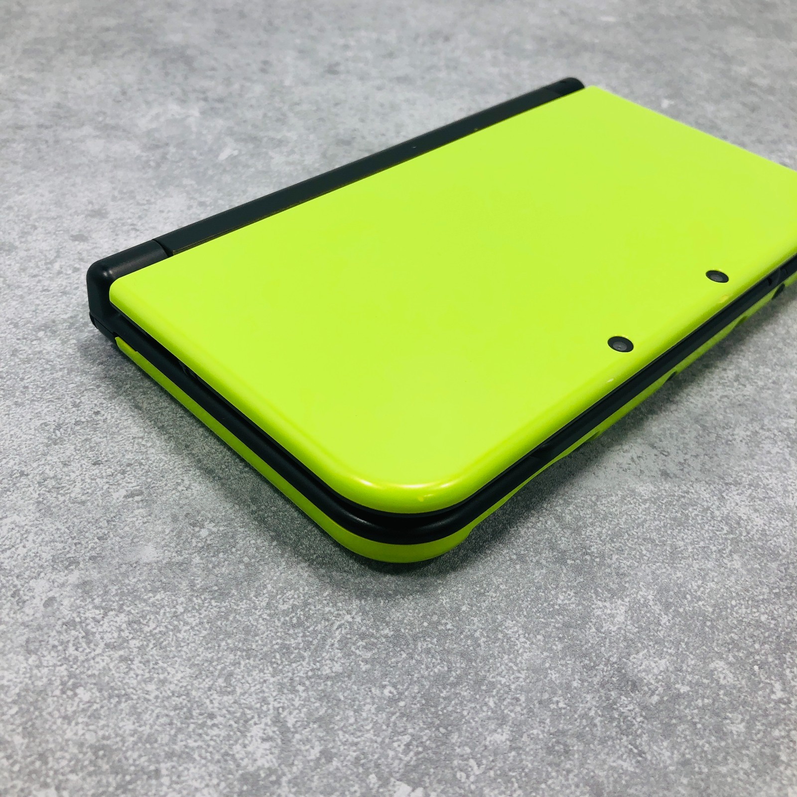[EX+5] Nintendo new 3DS LL XL Lime Green Black Console & AC Adapter 06-106