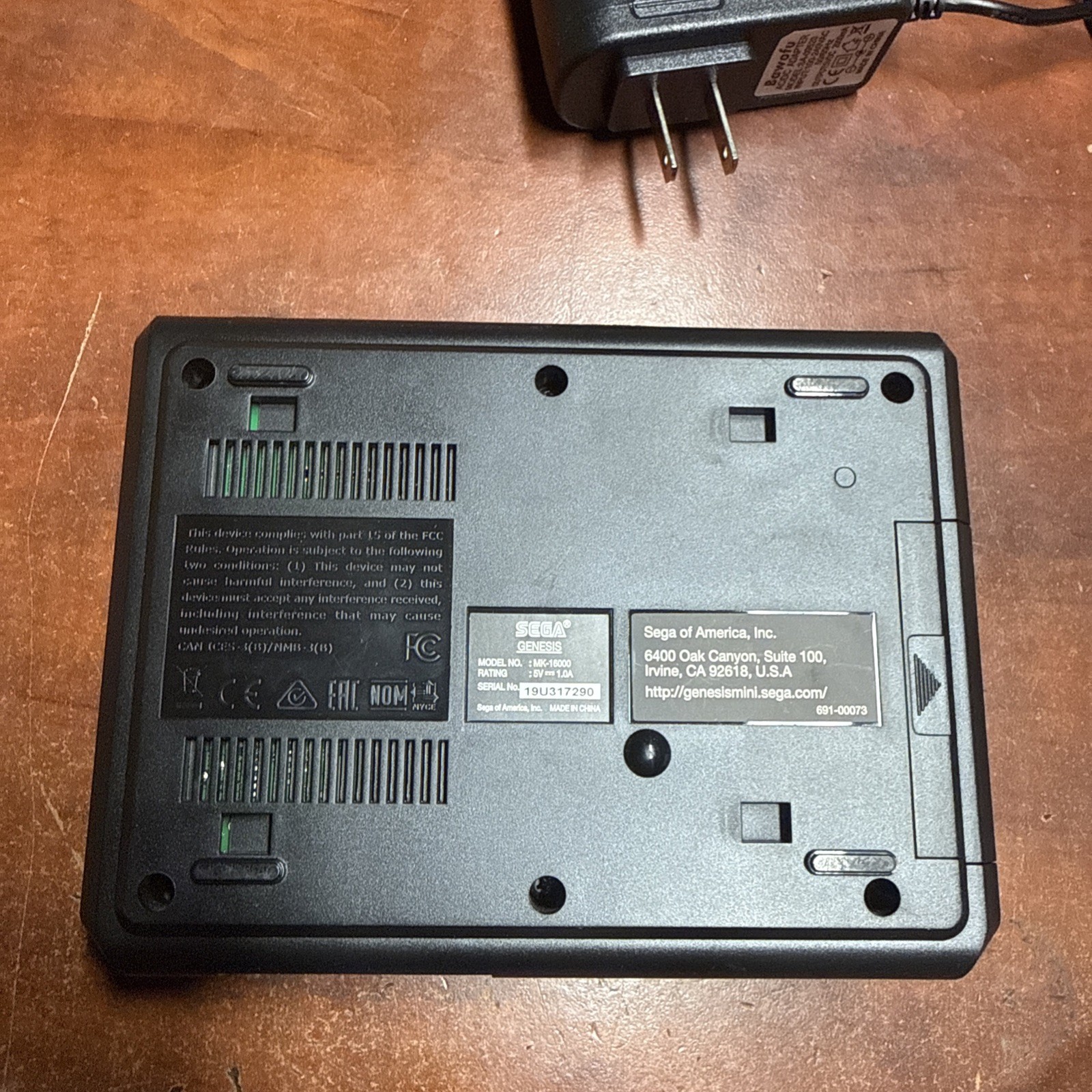 Used SEGA Genesis MK-1600 16-BIT Mini Console Power Supply Controllers Tested