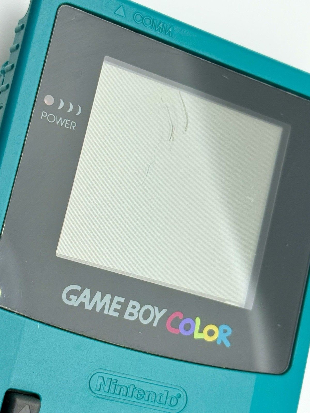 Nintendo Gameboy Color GBC Teal Blue CGB-001 Handheld System W/ Tetris – See Pic