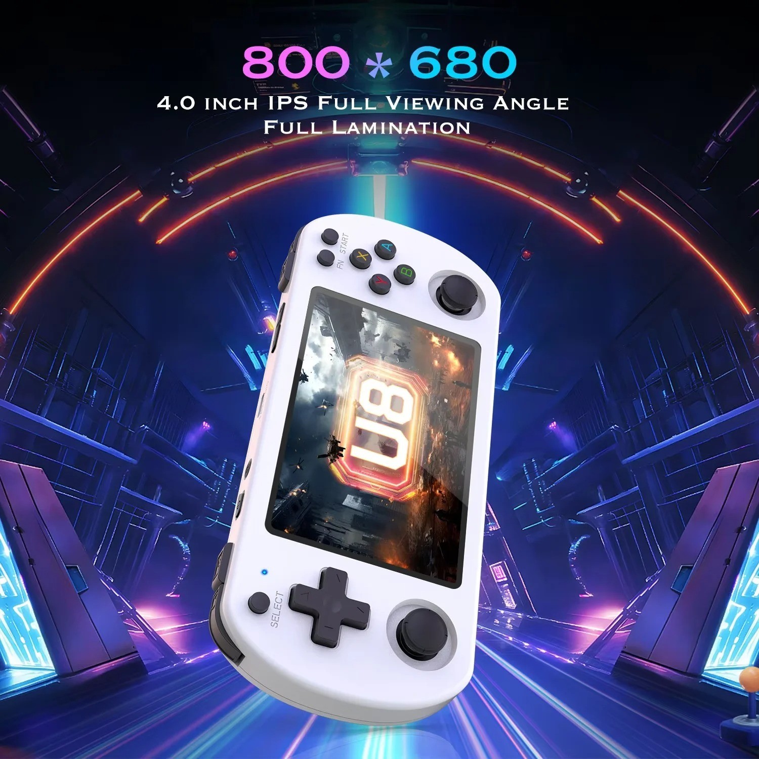 U8 Retro Handheld Video Game Console 4 Inch IPS Screen Linux Portable Gaming