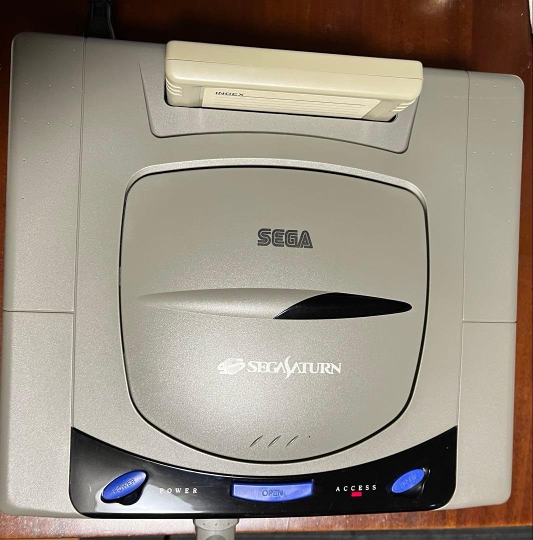 Sega Saturn Home Console Controller + Cables + Power Memory + Games Working JP