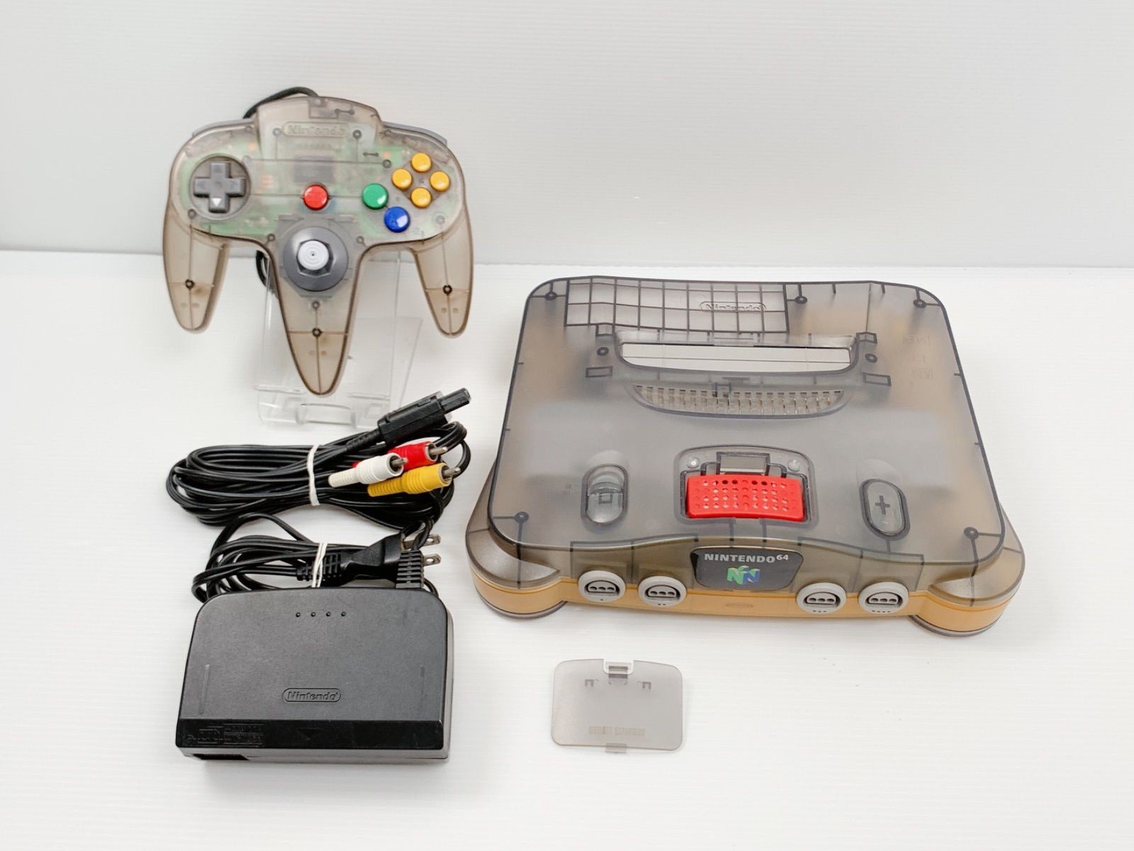 Nintendo64 Jusco Limited Clear Gray Console with Controller Tested 2511-2