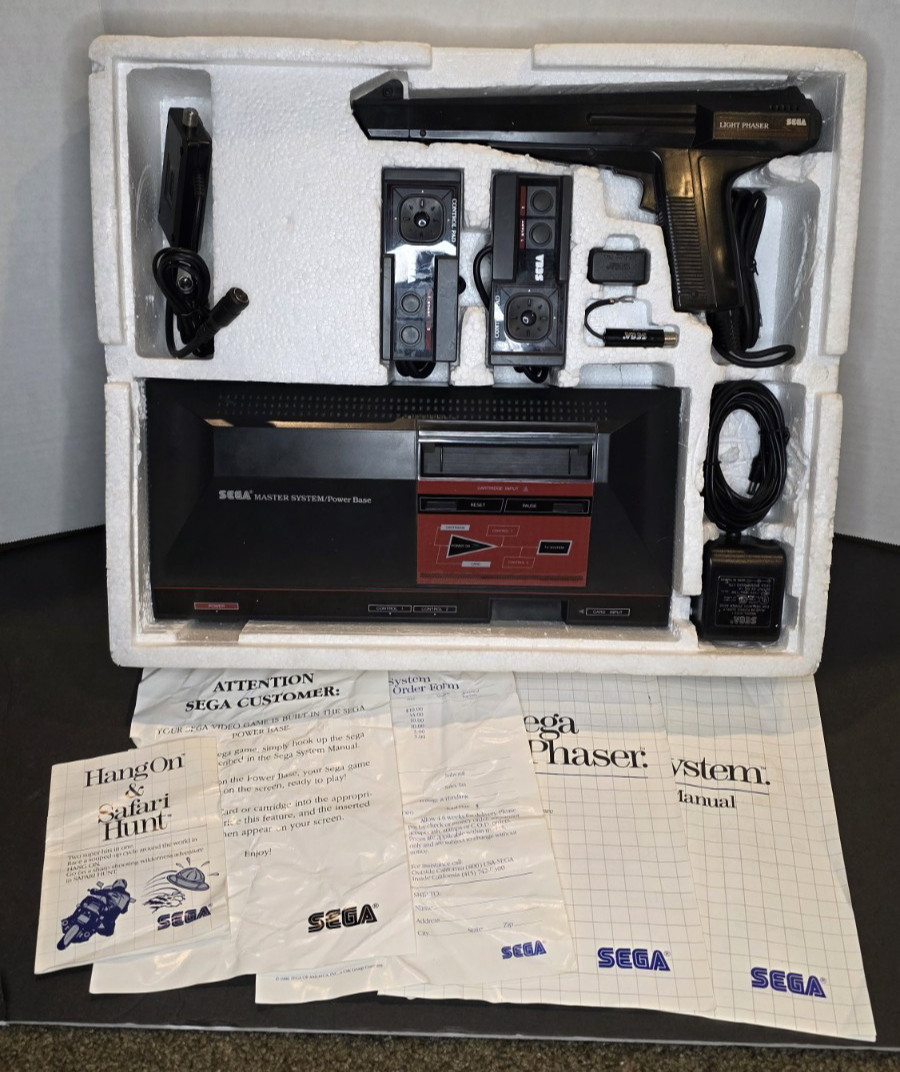 SEGA Master System Console System CIB Complete in Box –TESTED WORKING