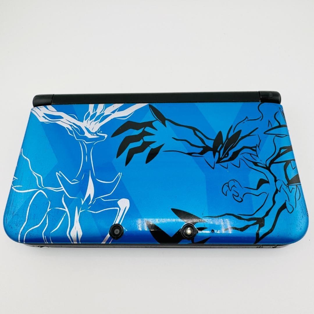 Nintendo 3DS XL LL Pokemon XY Xerneas Yveltal Blue Console SD Card Tested Japan