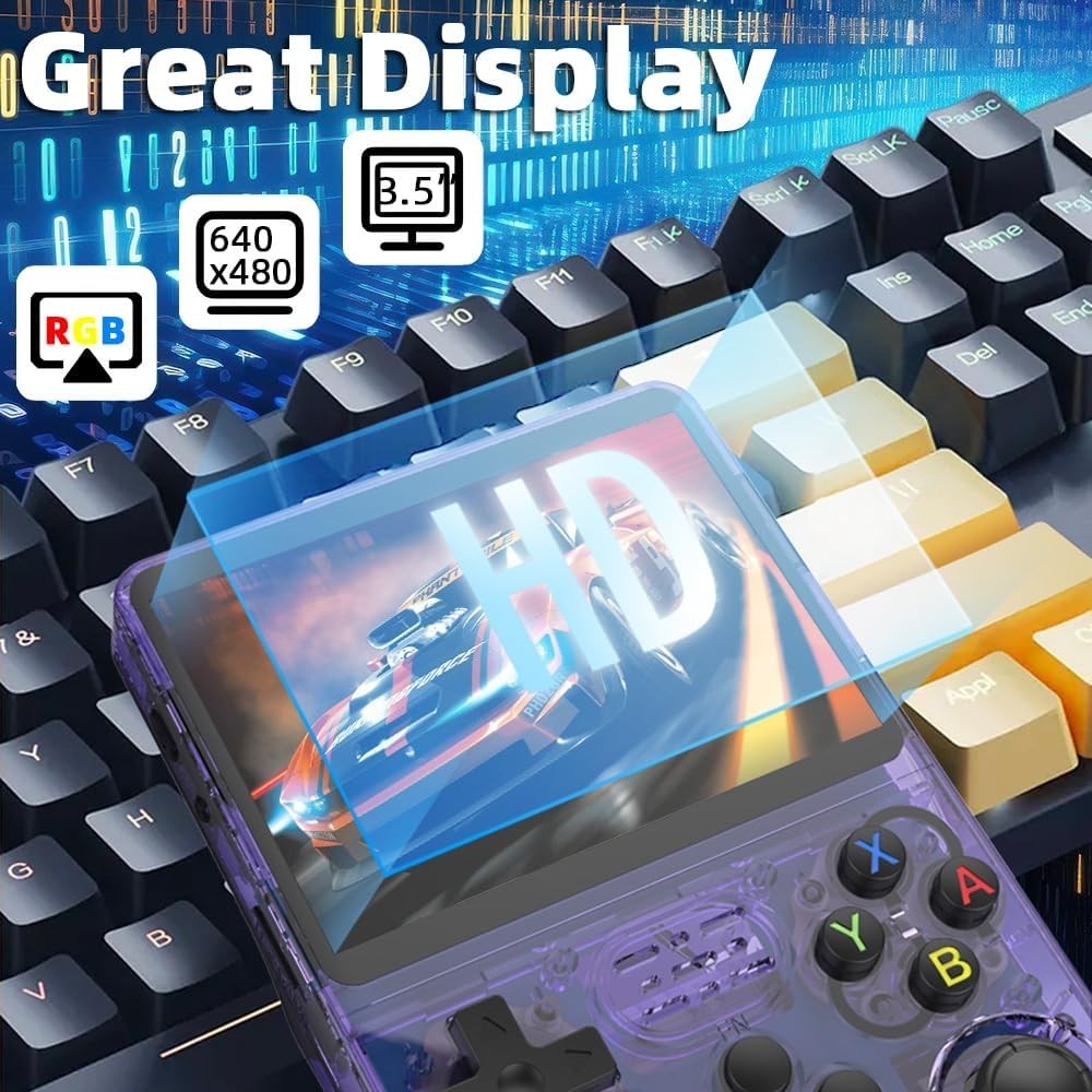 Consola Portatil Retro 64GB Pantalla 3.5 IPS 3000 Juegos Clasico Sistema Abierto