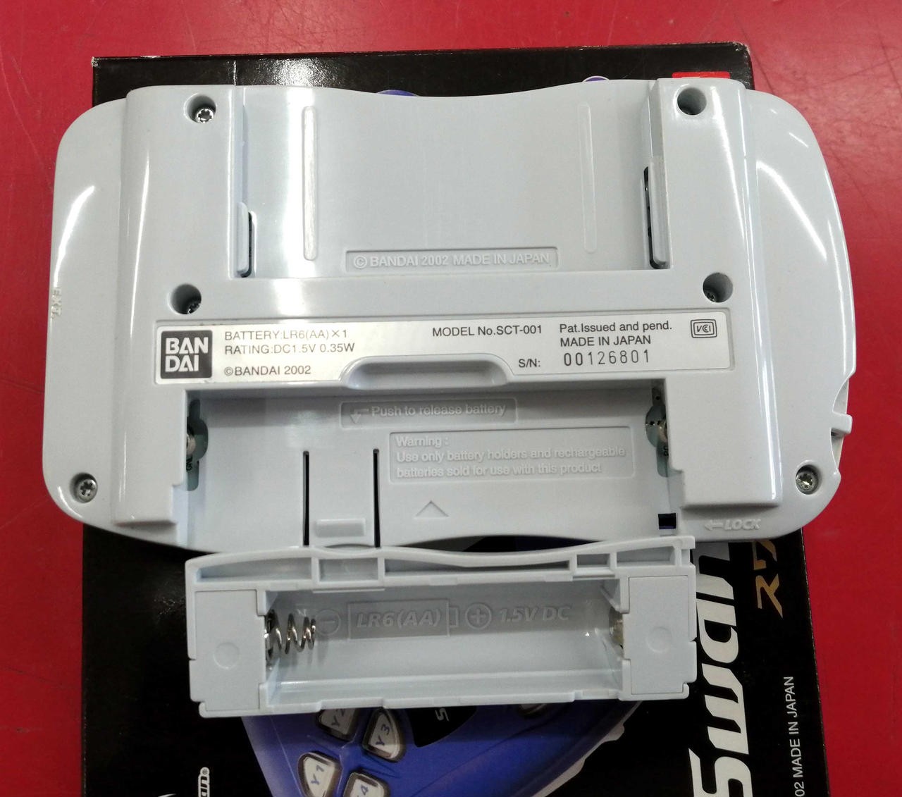 WonderSwan Crystal Model Number SCT 001 BANDAI