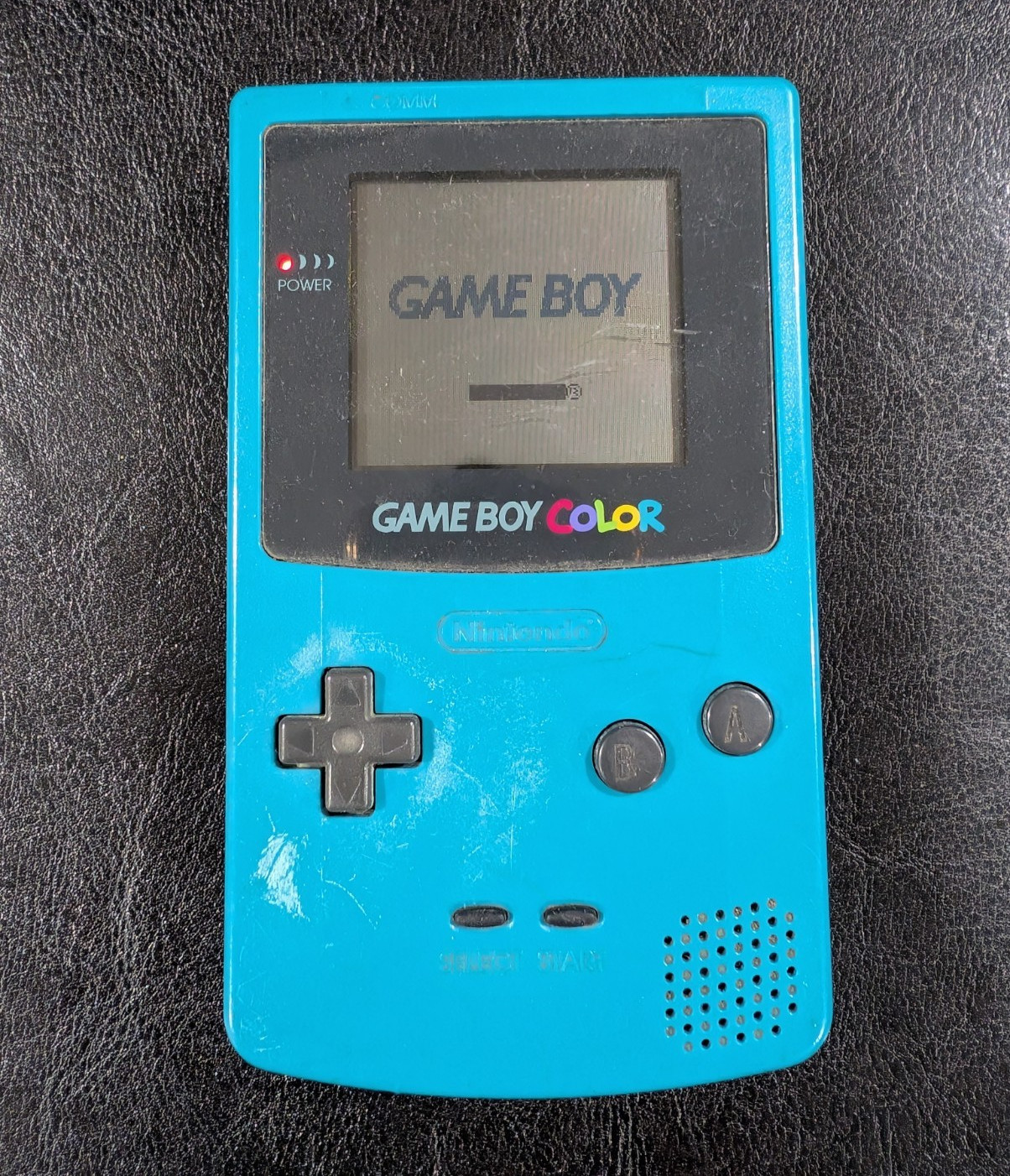 Nintendo Game Boy Color Blue CGB-001 NTSC-J Handheld w/ Clip-On Light
