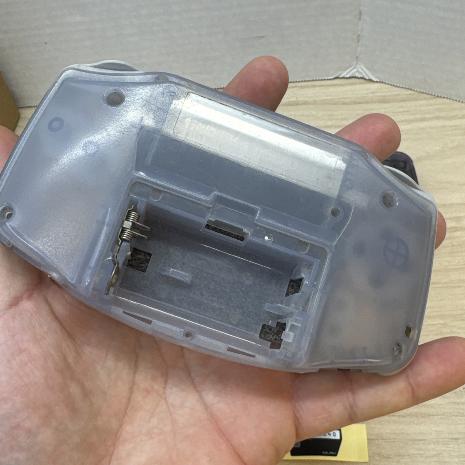 Nintendo Game Boy Advance Custom IPS V3 Backlit 720×480 Clear Black Purple