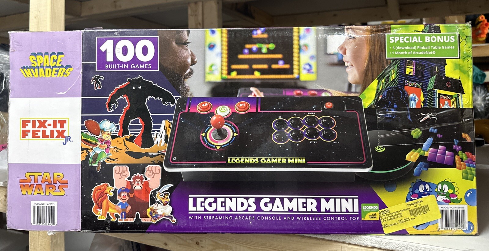 At Games Legends Gamer Mini Arcade Console w/Stream & Wireless Control Top