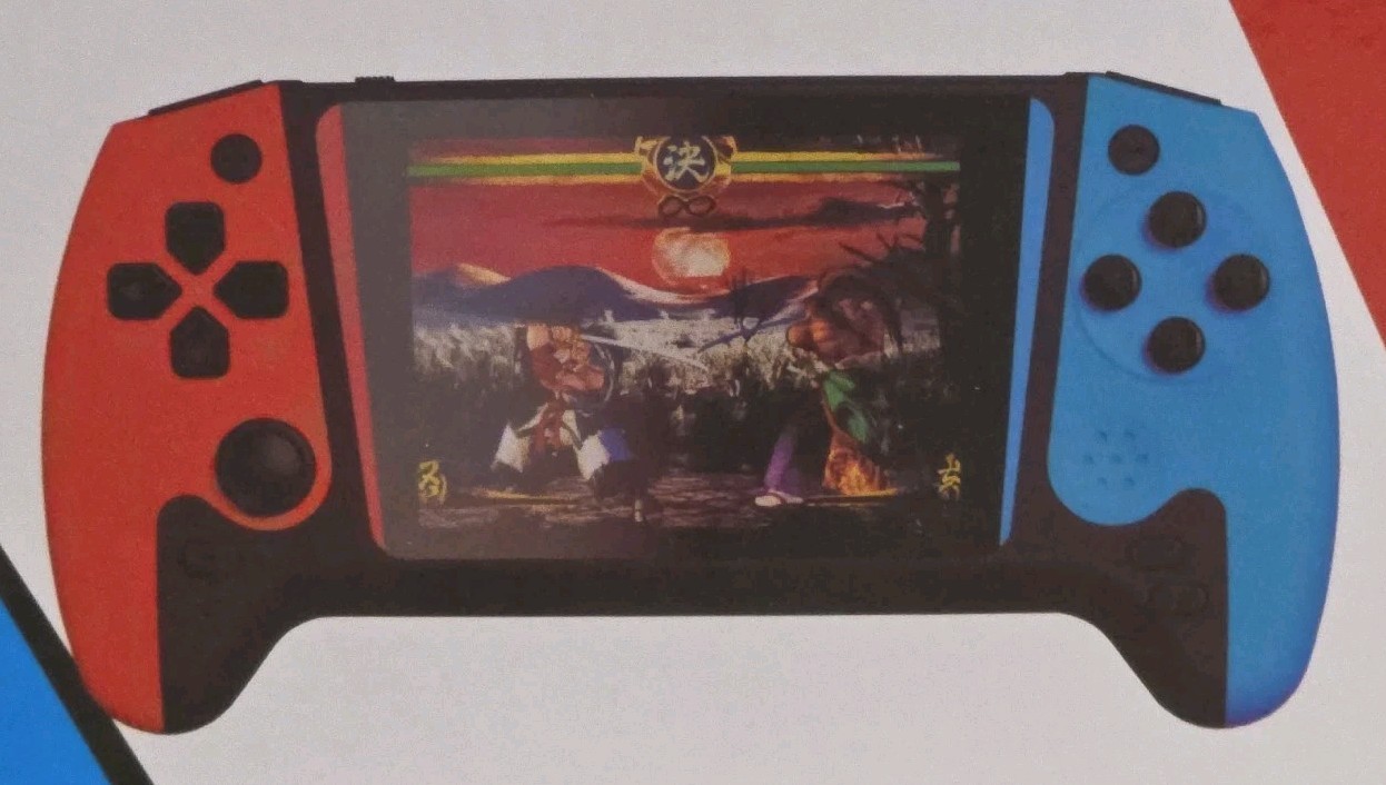 Retro FC 3.5 Red/Blue Handheld Portable 500 Game Console NIB