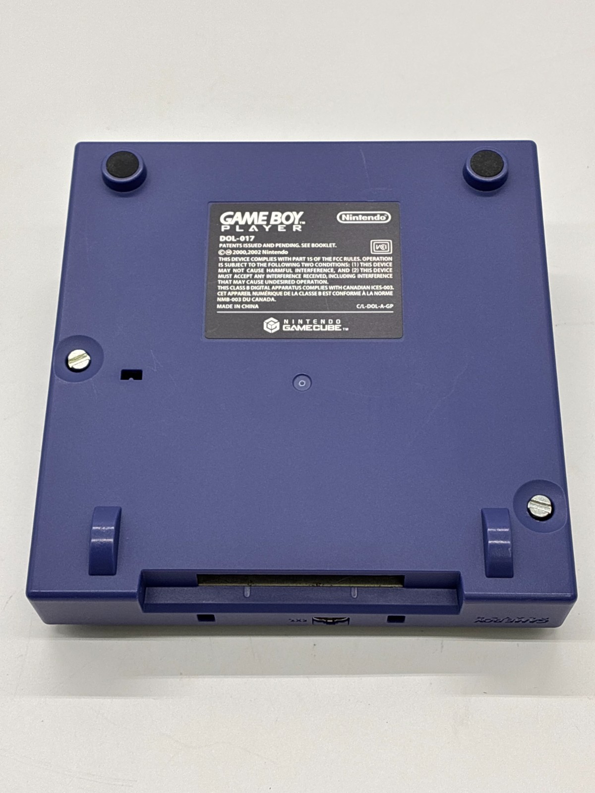 Nintendo Gamecube Game Boy Player Violet DOL-017 w/Start-up Disc [Exc+] #119