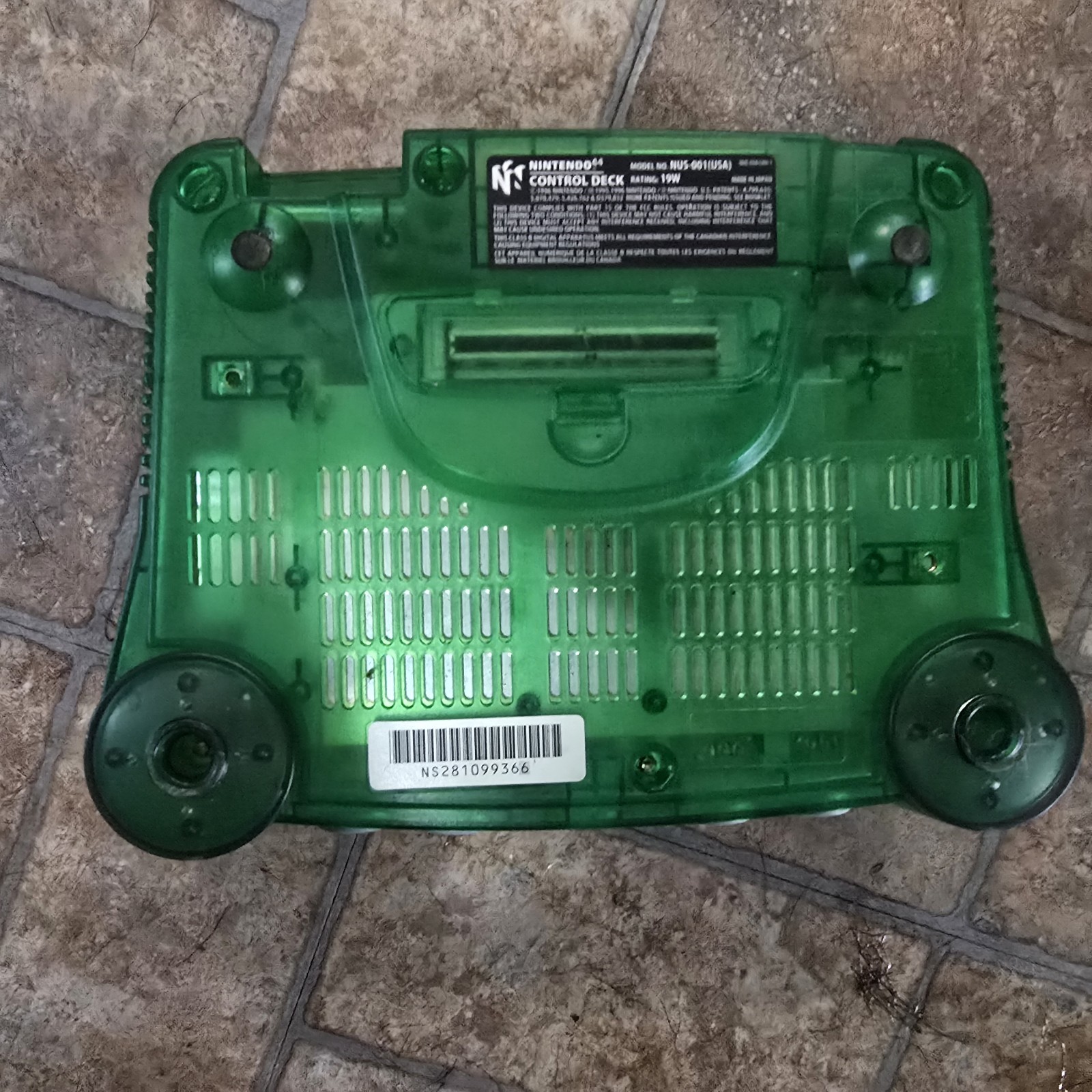 Nintendo 64 Bundle Green and Black Controller, Power cord Missing AV Cords