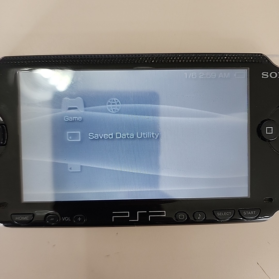 Sony PSP-1001 Bundle, Charger, Battery, Socom 2 Untold Legends Soccer Regoku