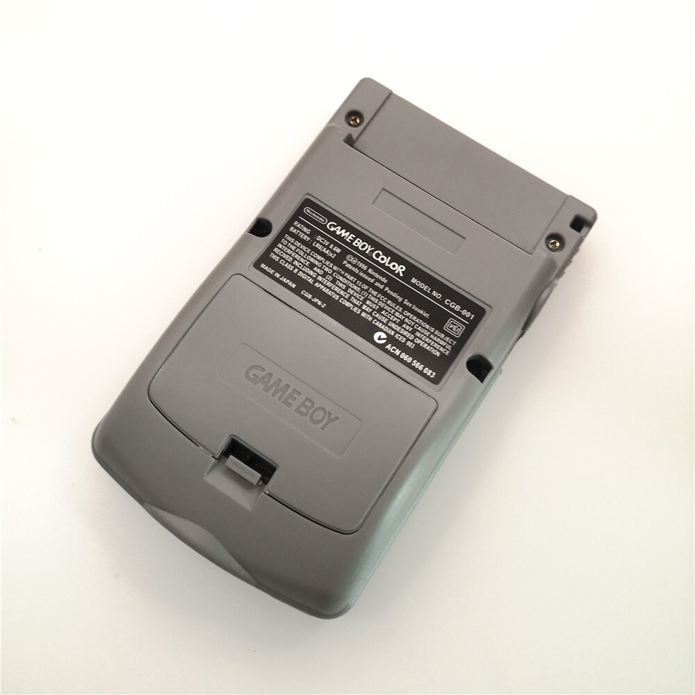 Gray Retrofit Game Boy Color GBC Console With Highlight Back Light LCD