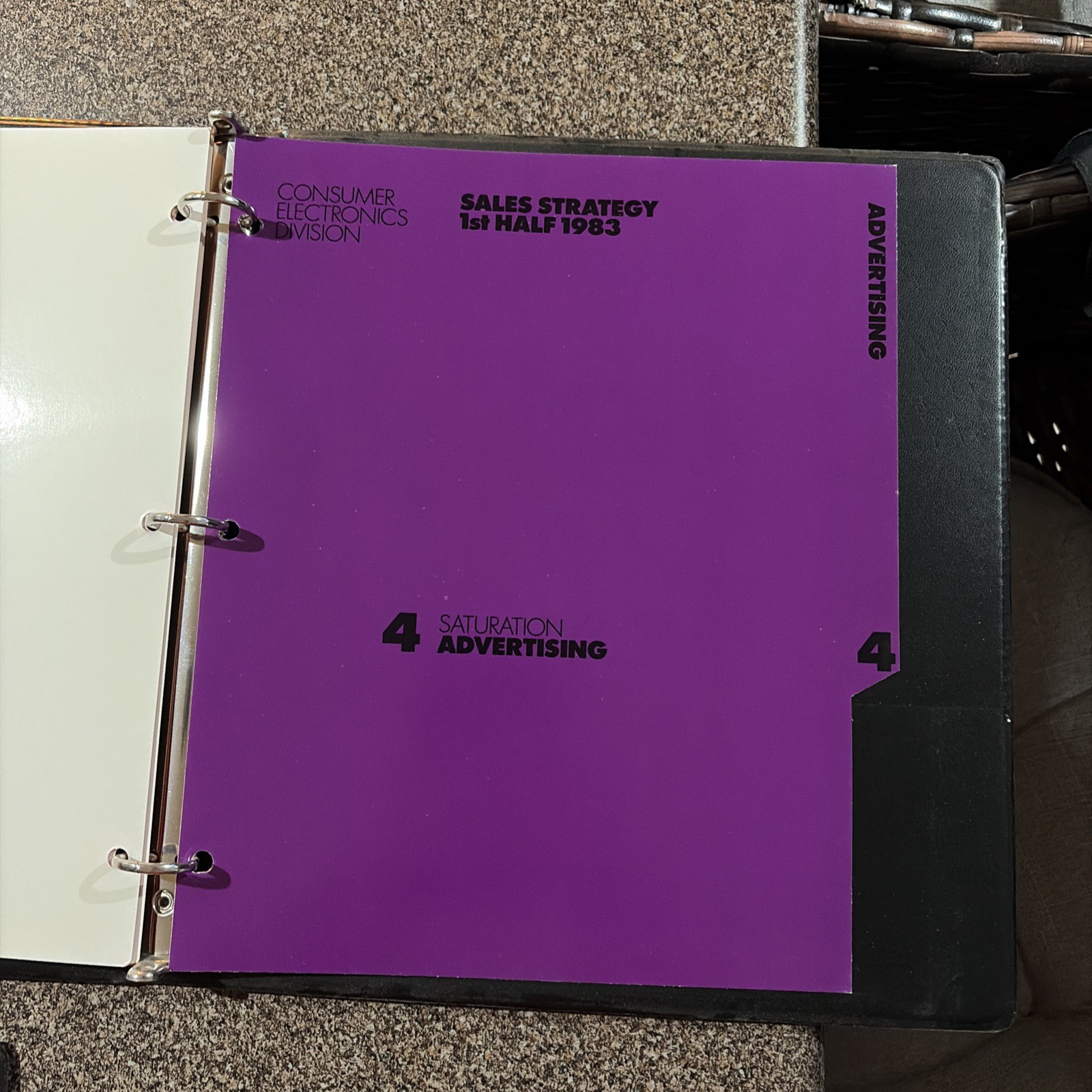 Vintage ATARI Sales Strategy 1st Half 1983 Binders