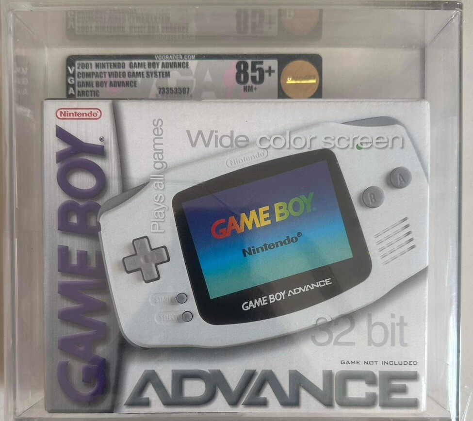 Nintendo Game Boy Advance GBA White Handheld System Sealed New VGA 85+ Graded