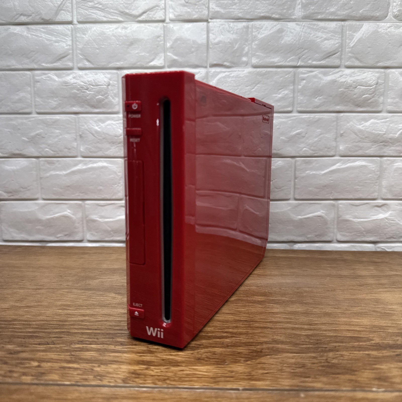 Nintendo Wii Gamecube Compatible Red Console RVL-001 Tested Works Console ONLY