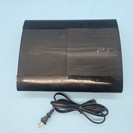 Sony PlayStation 3 PS3 Super Slim Console CECH-4001B w/ Power Cable – Tested